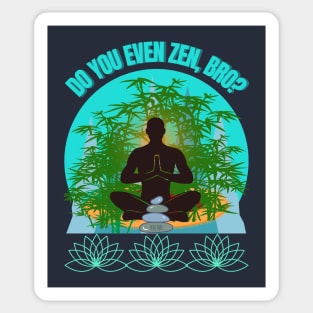 DO YOU EVEN ZEN, BRO? Guy/ Mint - Funny Zen - Seika by FP Sticker